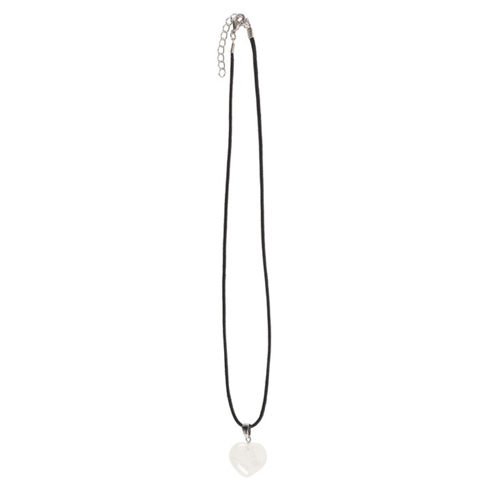 Clear quartz healing crystal heart necklace, featuring a natural clear quartz stone known for its powerful healing and energy-clearing properties. This elegant heart-shaped pendant is designed to promote clarity, amplify positive energy, and support emotional healing. Ideal for those seeking balance and spiritual growth, this necklace makes a meaningful gift for anyone interested in crystal healing and holistic well-being.