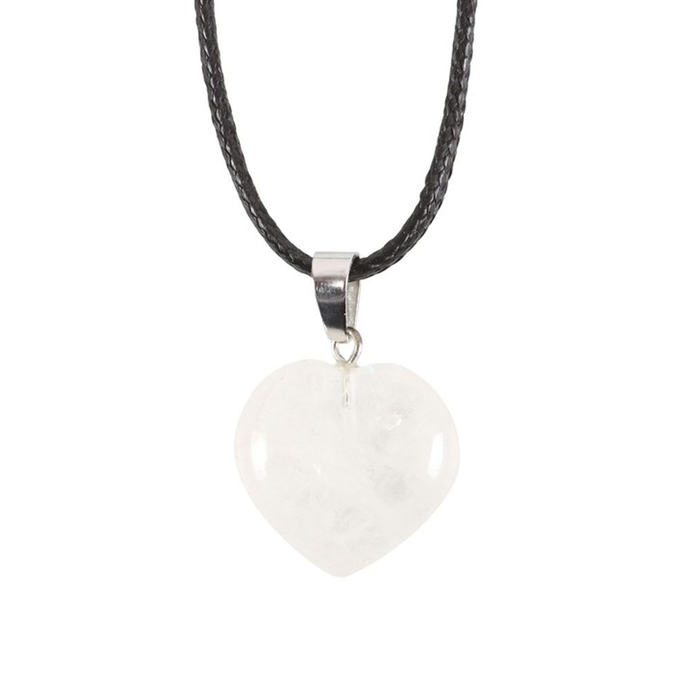 Clear quartz healing crystal heart necklace, featuring a natural clear quartz stone known for its powerful healing and energy-clearing properties. This elegant heart-shaped pendant is designed to promote clarity, amplify positive energy, and support emotional healing. Ideal for those seeking balance and spiritual growth, this necklace makes a meaningful gift for anyone interested in crystal healing and holistic well-being.