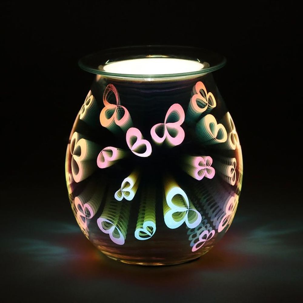 3D Flower Petal Light-Up Electric Oil Burner - a stylish and functional aromatherapy lamp with vibrant floral designs, perfect for enhancing ambiance and diffusing essential oils, available at Empathic Embrace.