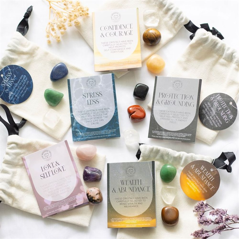 Love &amp; Self-Love Healing Crystal Set - a curated collection of crystals, including rose quartz, designed to promote self-love, emotional healing, and positive energy,